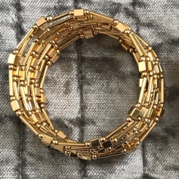 JOAN RIVERS BEADED MEMORY WIRE WRAP STYLE BRACELET - Picture 3 of 4